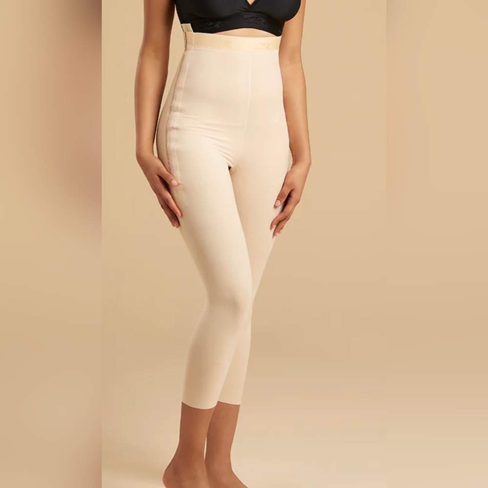 Marena Recovery High Waist Girdle - Calf Length Size XL Black